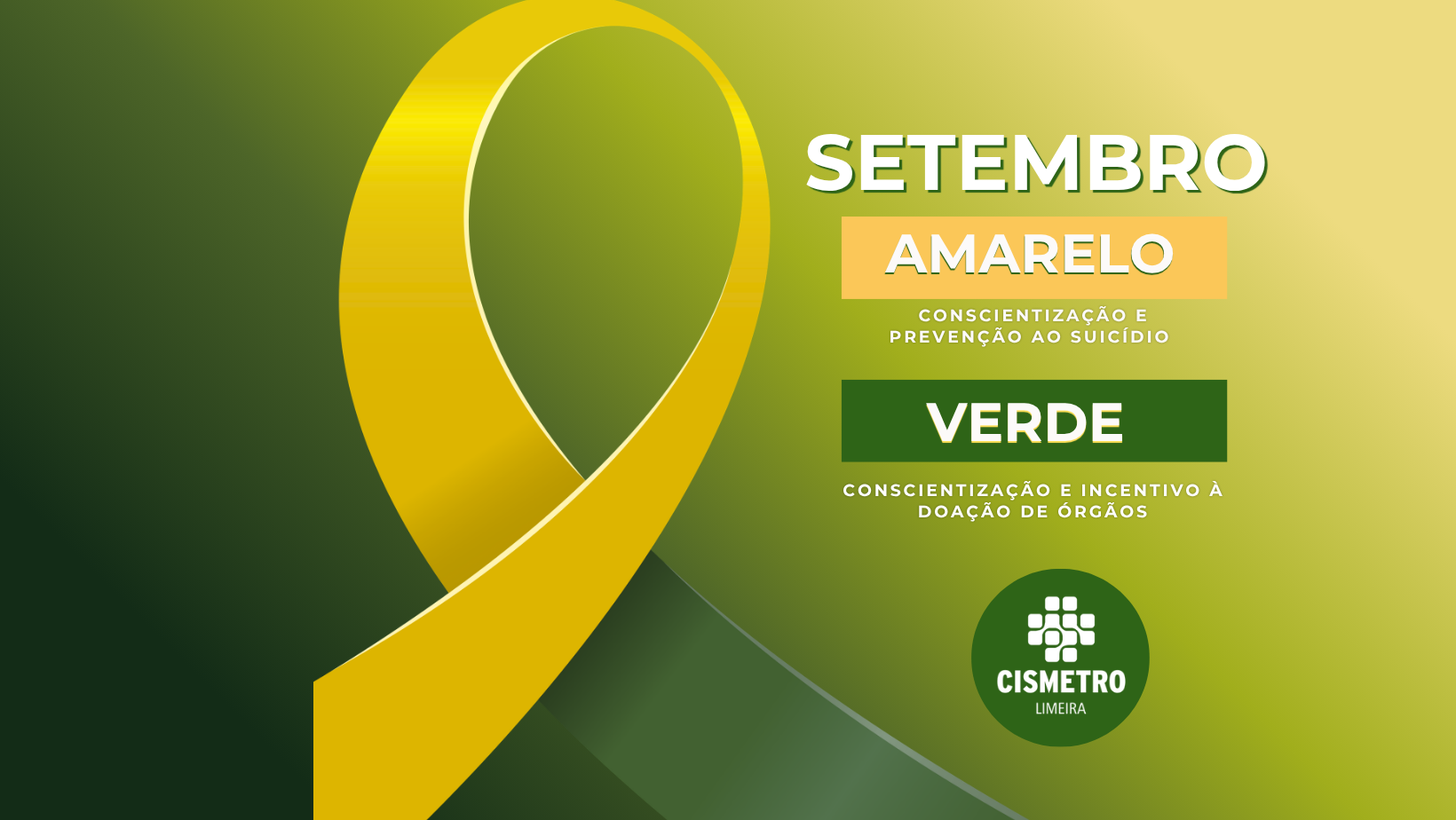 Setembro Amarelo e Setembro Verde: informação, conscientização e cuidado com a vida